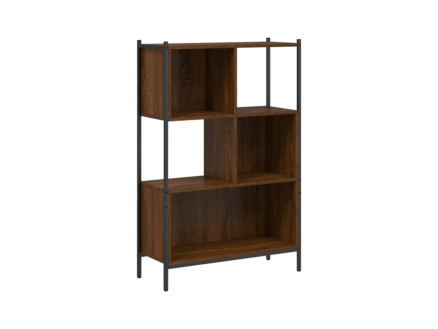 Bibliothèque chêne marron 72x28x109 bois d'ingénierie