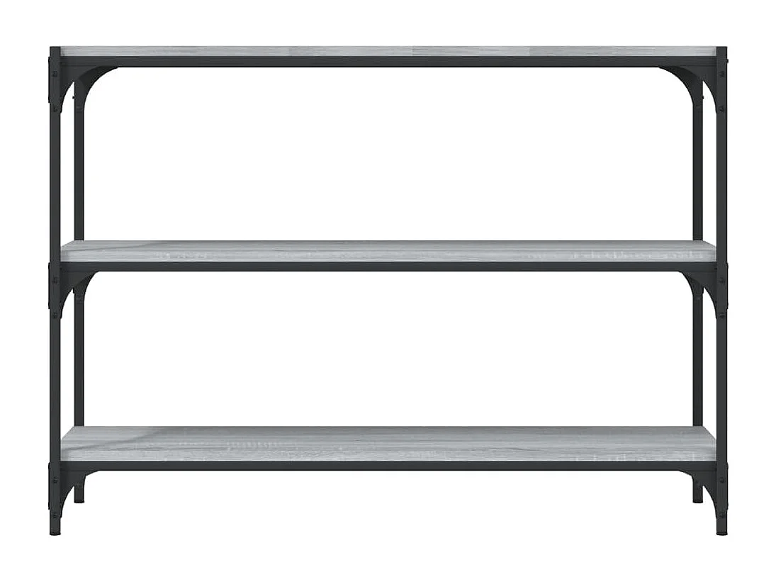 Bibliothèque Sonoma gris 100x33x70,5 Bois d'ingénierie acier