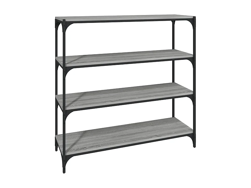 Bibliothèque Sonoma gris 100x33x100 Bois d'ingénierie acier