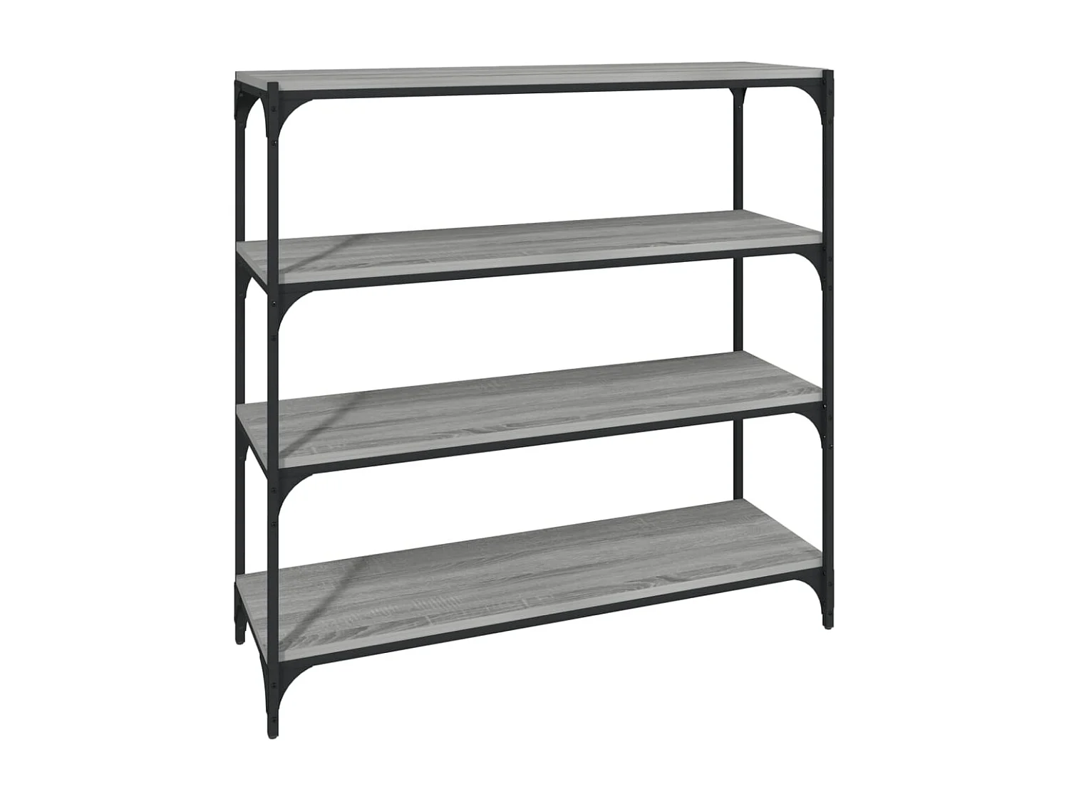 Bibliothèque Sonoma gris 100x33x100 Bois d'ingénierie acier