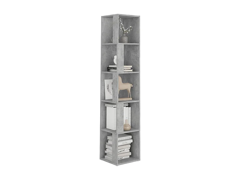Armoire d'angle Gris béton 33x33x164,5