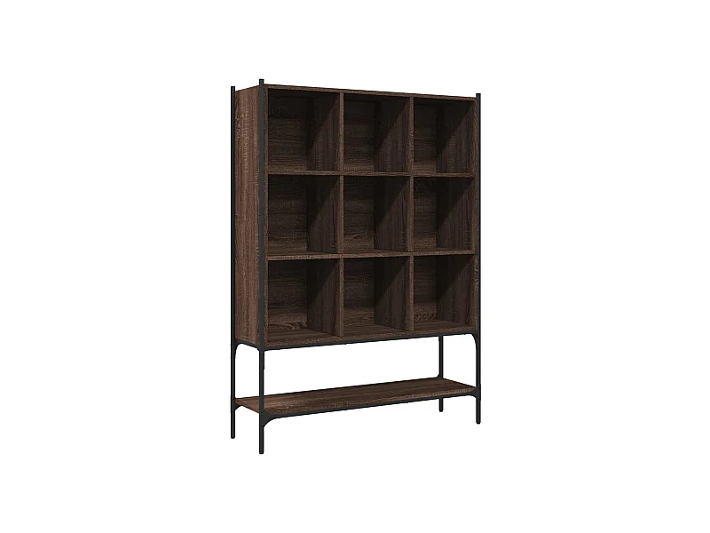 Bibliothèque chêne marron 102x30x141,5 bois d'ingénierie