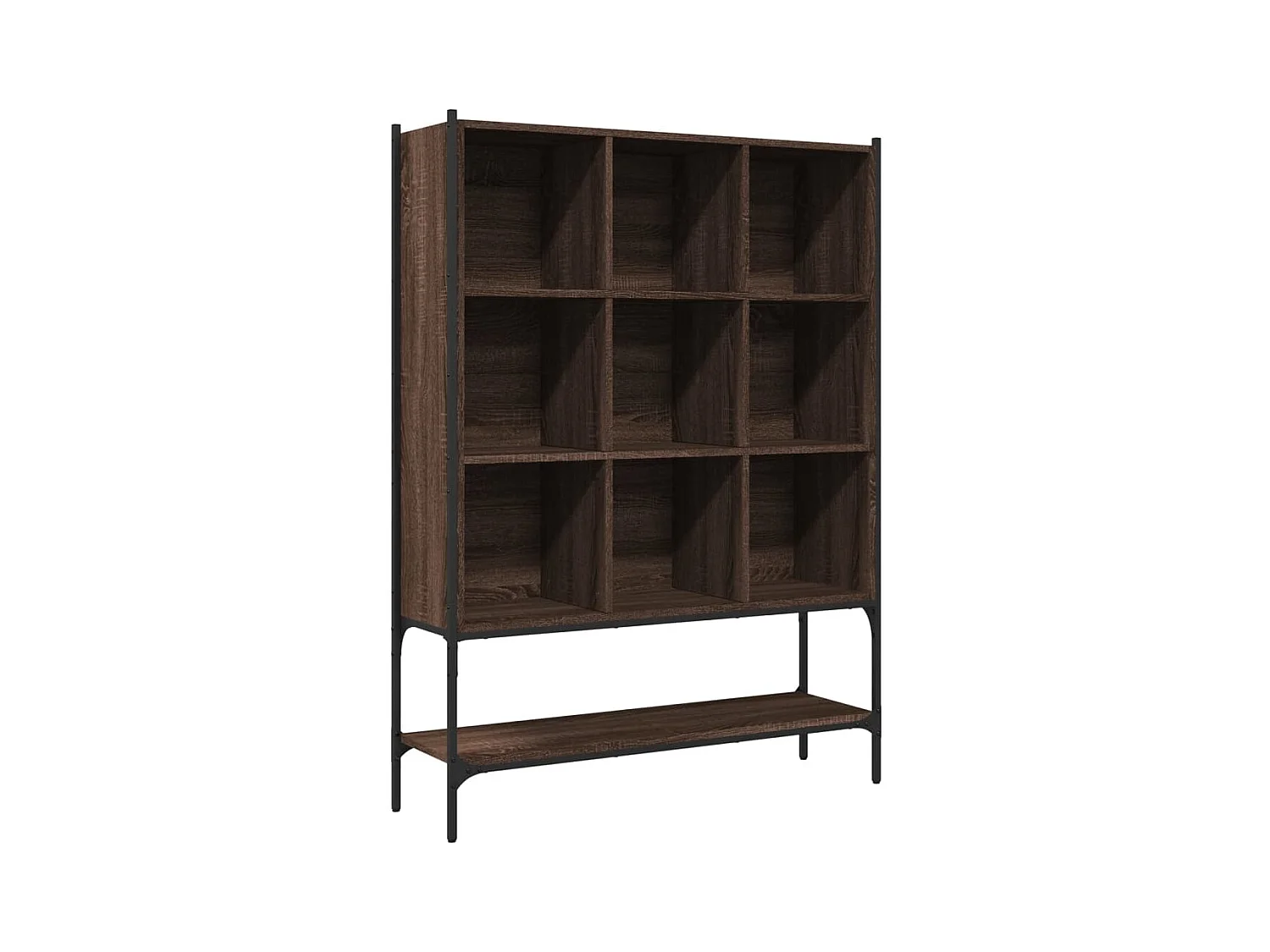 Bibliothèque chêne marron 102x30x141,5 bois d'ingénierie
