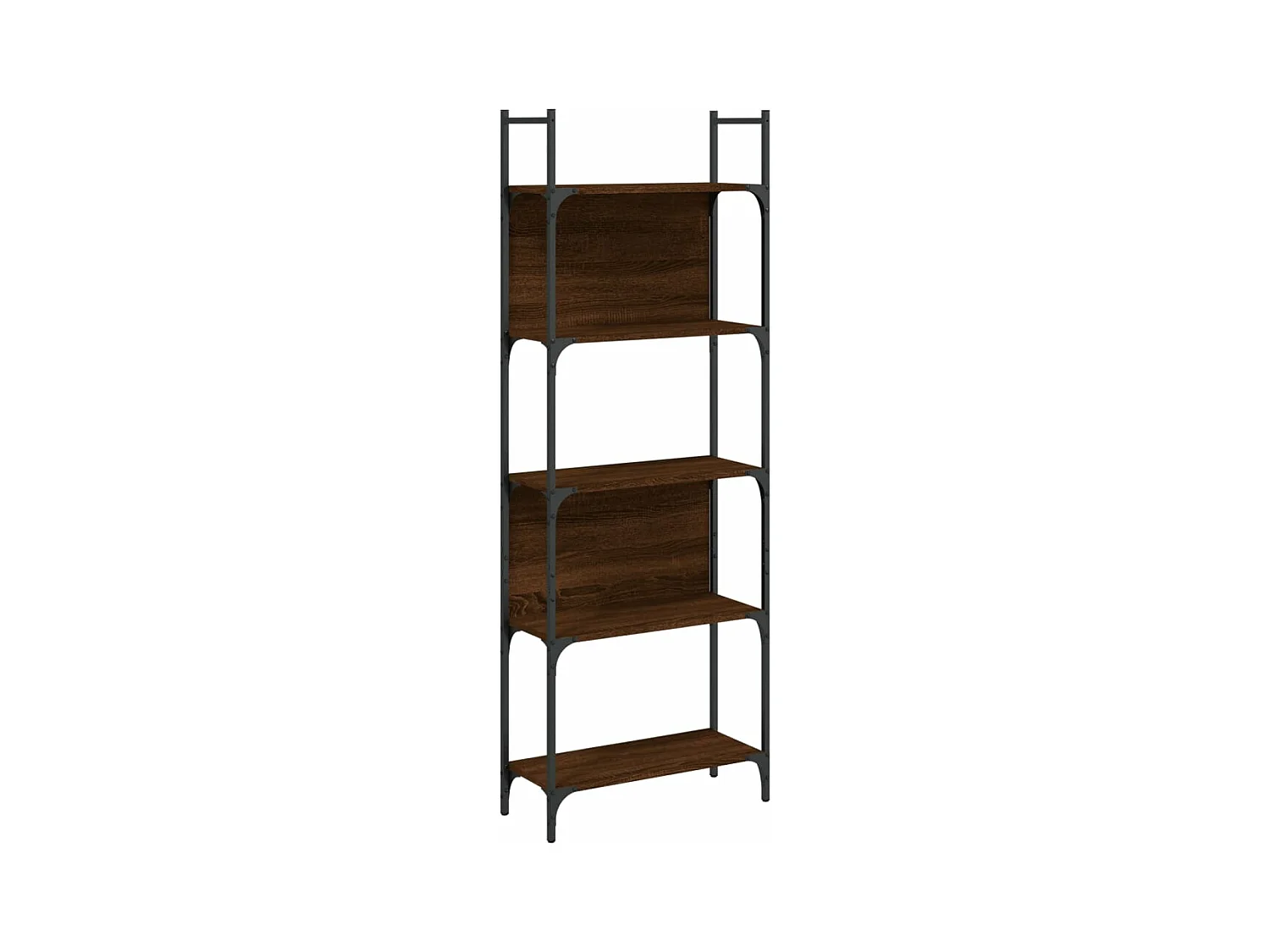 Bibliothèque à 5 niveaux chêne marron 60,5x24x166,5
