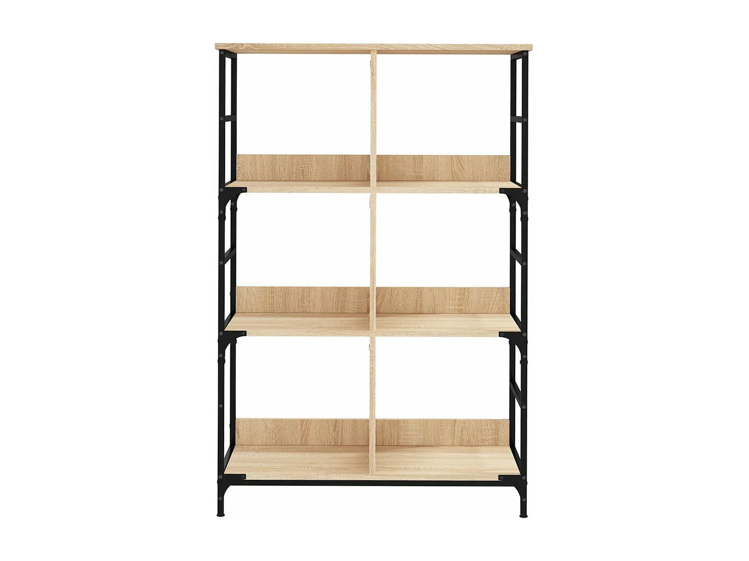 Bibliothèque chêne sonoma 78,5x33x117,5 bois d'ingénierie