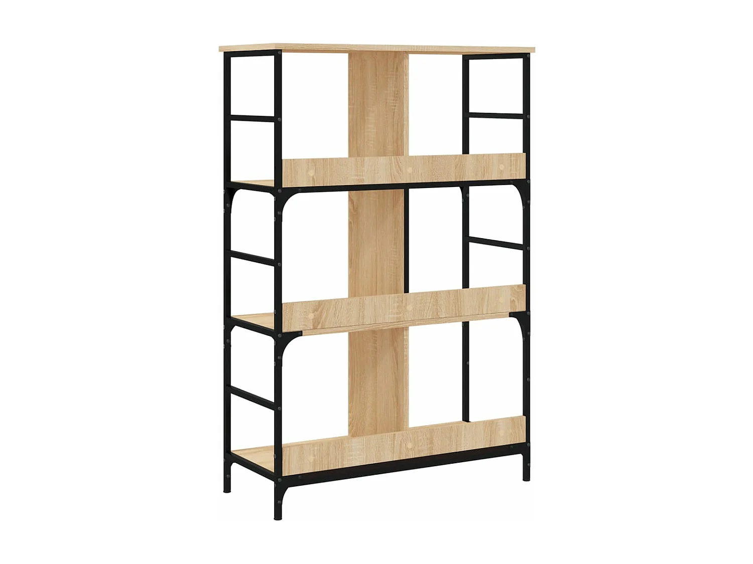 Bibliothèque chêne sonoma 78,5x33x117,5 bois d'ingénierie