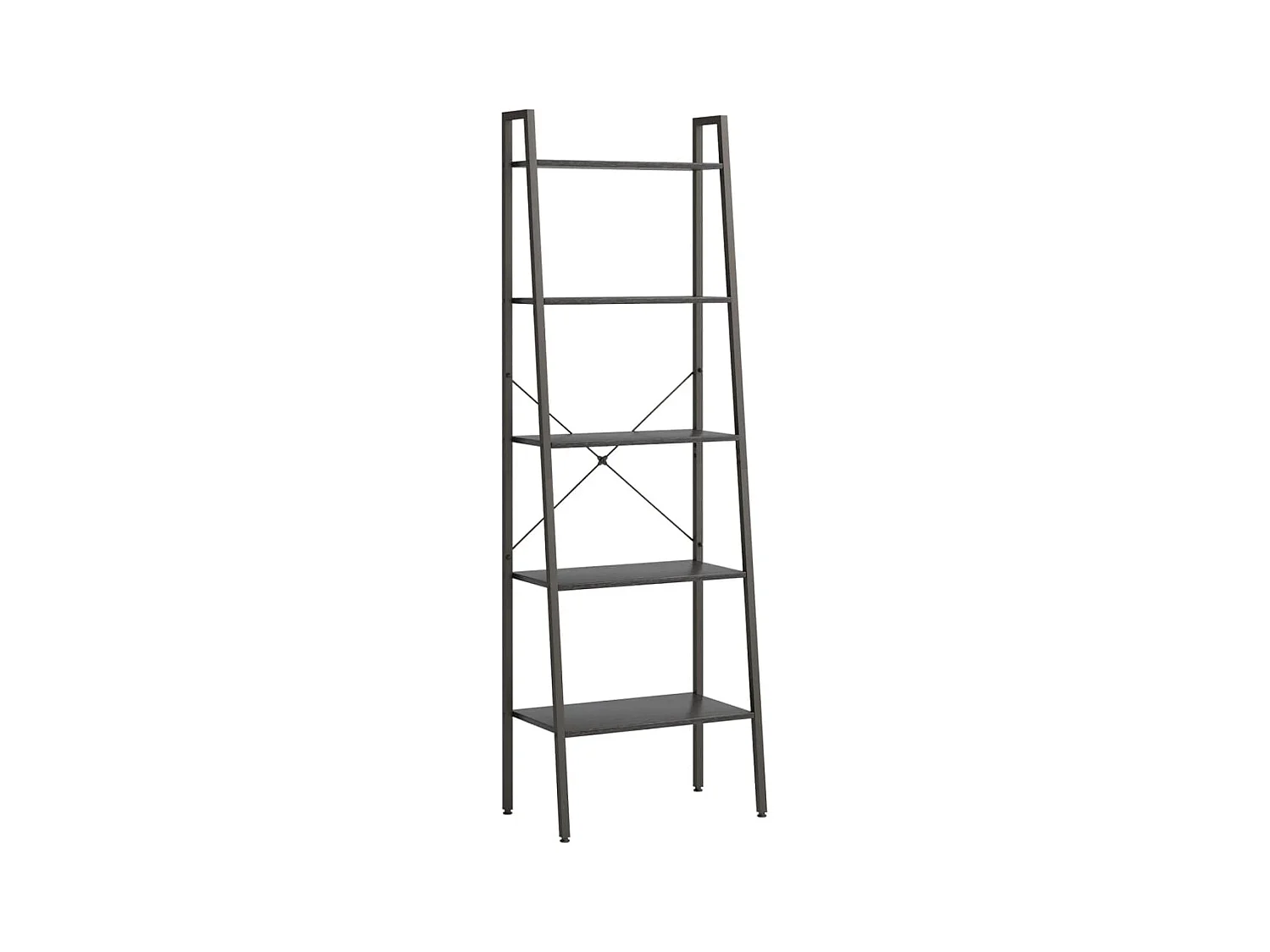 Étagère sur pied 5 niveaux Noir 56x35x174