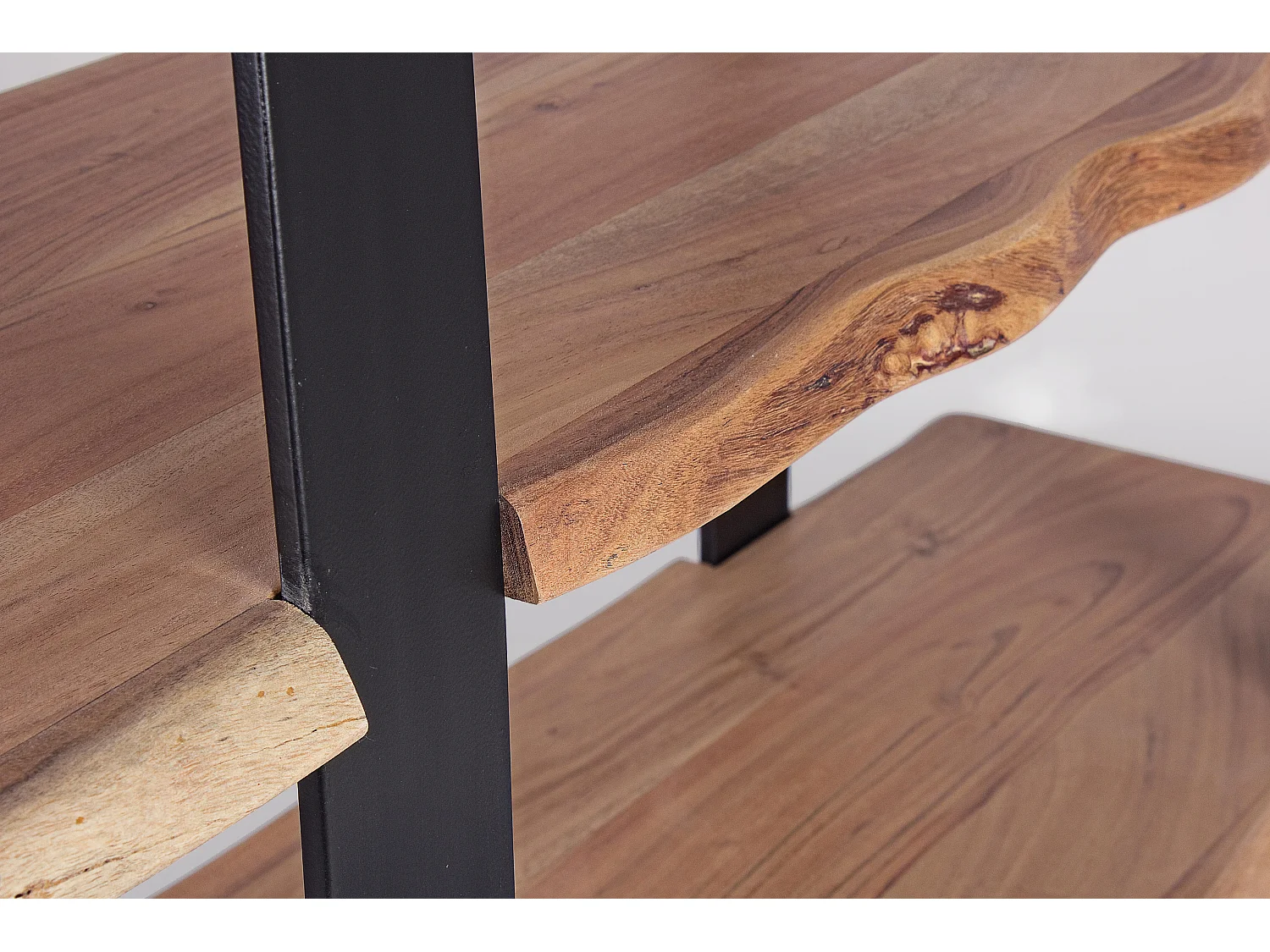 Amaly 5-laags acaciahouten boekenkast 110 cm