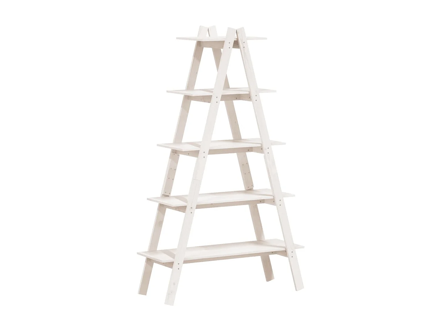 Étagère 5 niveaux en forme de A 110x40x180,5 bois pin massif