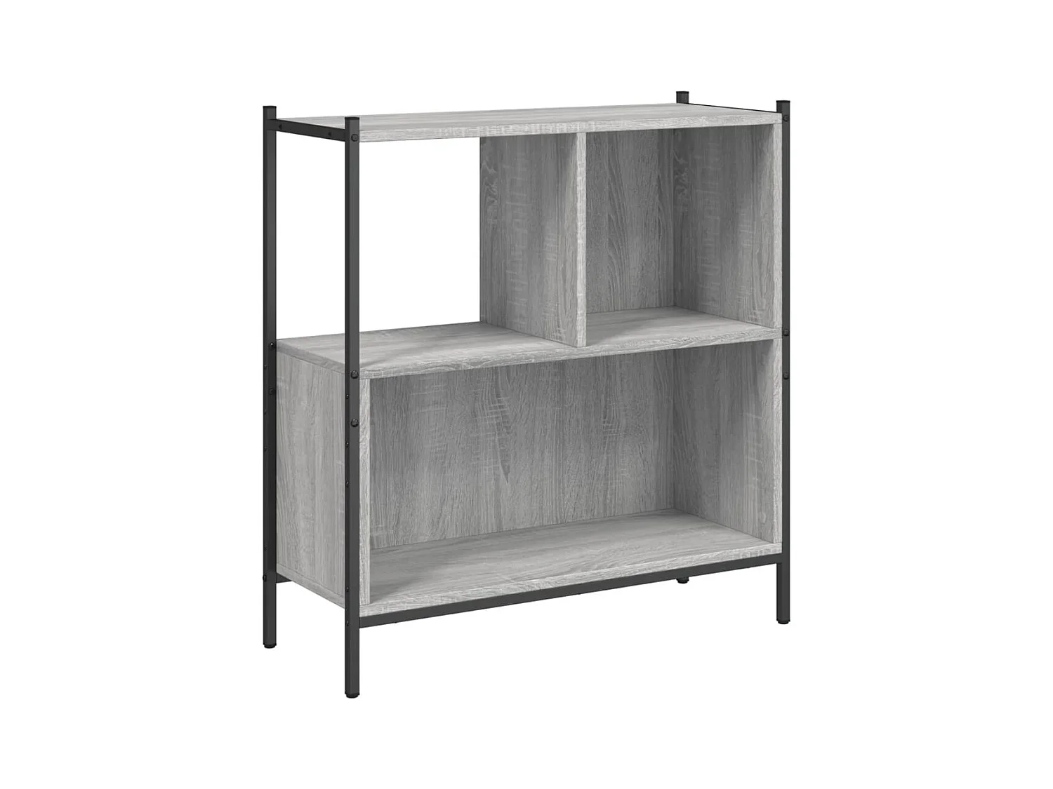 Bibliothèque sonoma gris 72x28x77,5 bois d'ingénierie