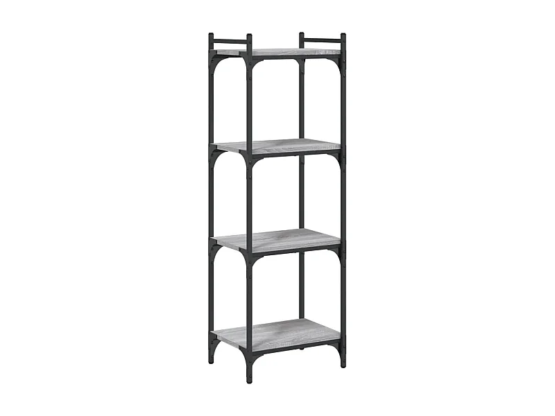 Bibliothèque à 4 niveaux sonoma gris 40x30x120