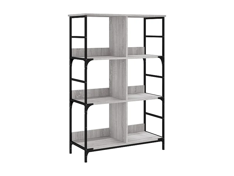 Bibliothèque sonoma gris 78,5x33x117,5 bois d'ingénierie