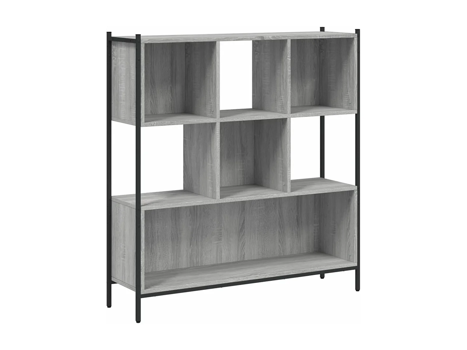 Bibliothèque sonoma gris 102x28x172 bois d'ingénierie