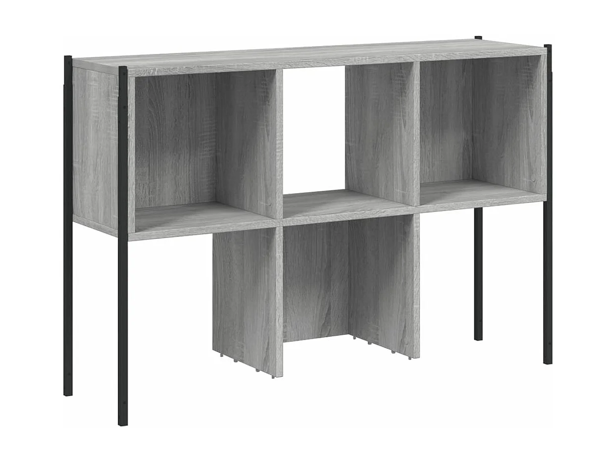 Bibliothèque sonoma gris 102x28x172 bois d'ingénierie