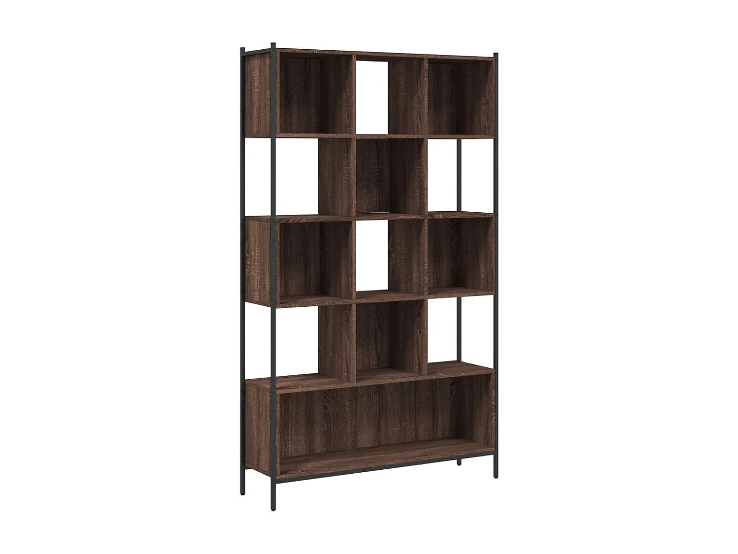 Bibliothèque chêne marron 102x28x172 bois d'ingénierie