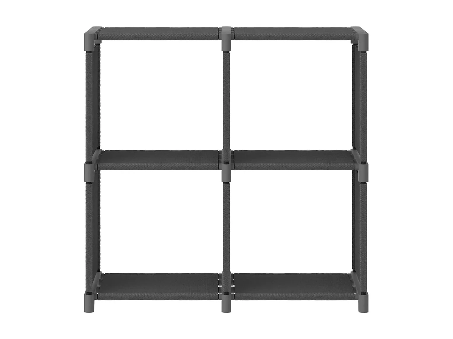 Étagère d'affichage 4 cubes Gris 69x30x72,5 Tissu