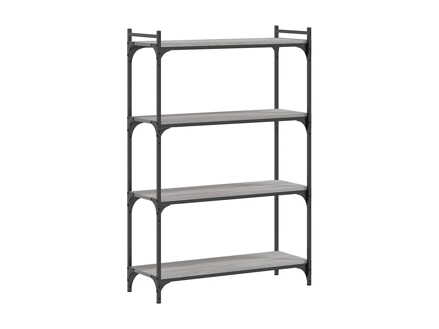 Bibliothèque à 4 niveaux sonoma gris 80x30x120
