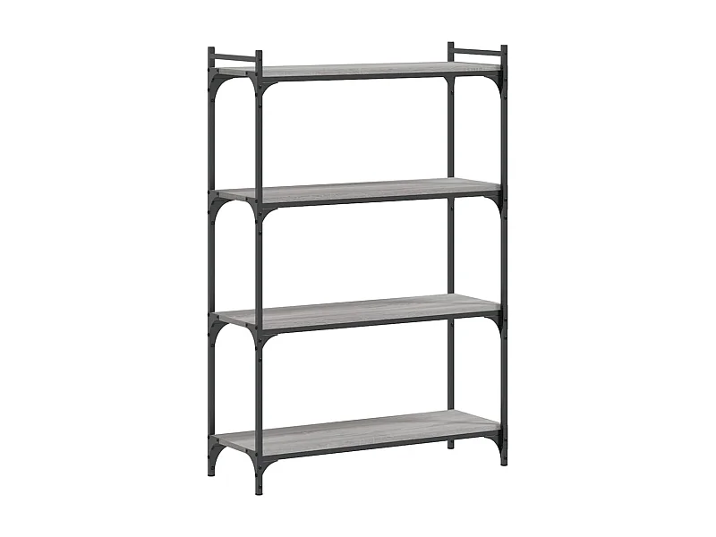 Bibliothèque à 4 niveaux sonoma gris 80x30x120
