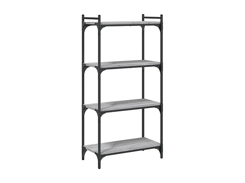 Bibliothèque à 4 niveaux sonoma gris 60x30x120