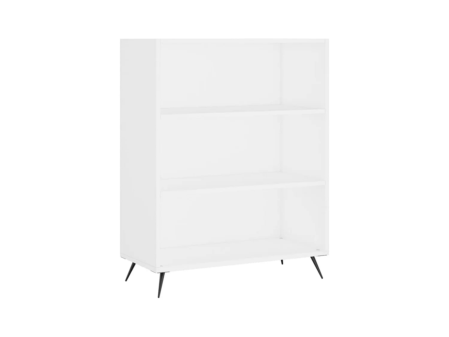 Bibliothèque blanc 69,5x32,5x90 bois d'ingénierie