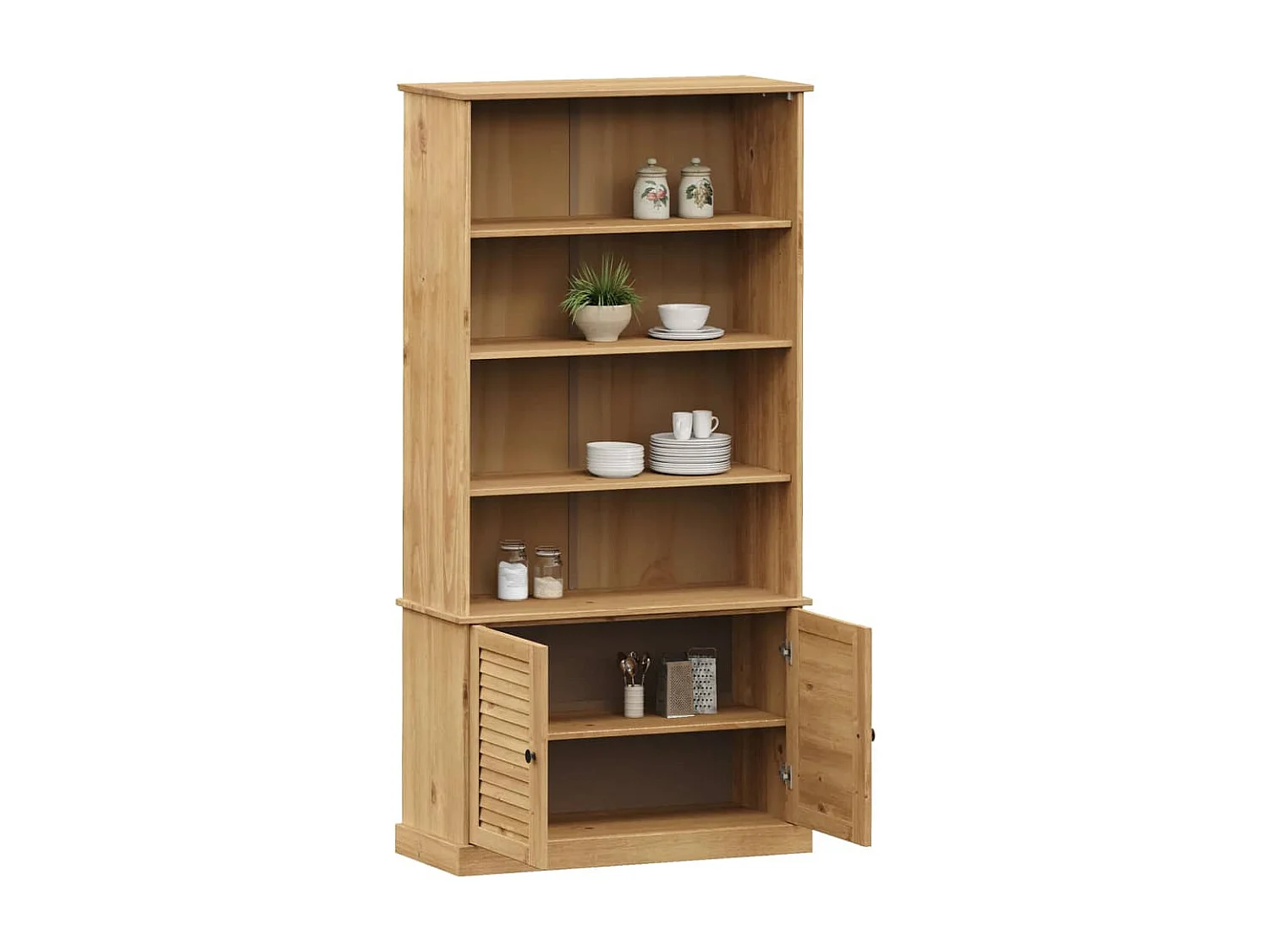 Bibliothèque VIGO 85x35x170 bois massif de pin