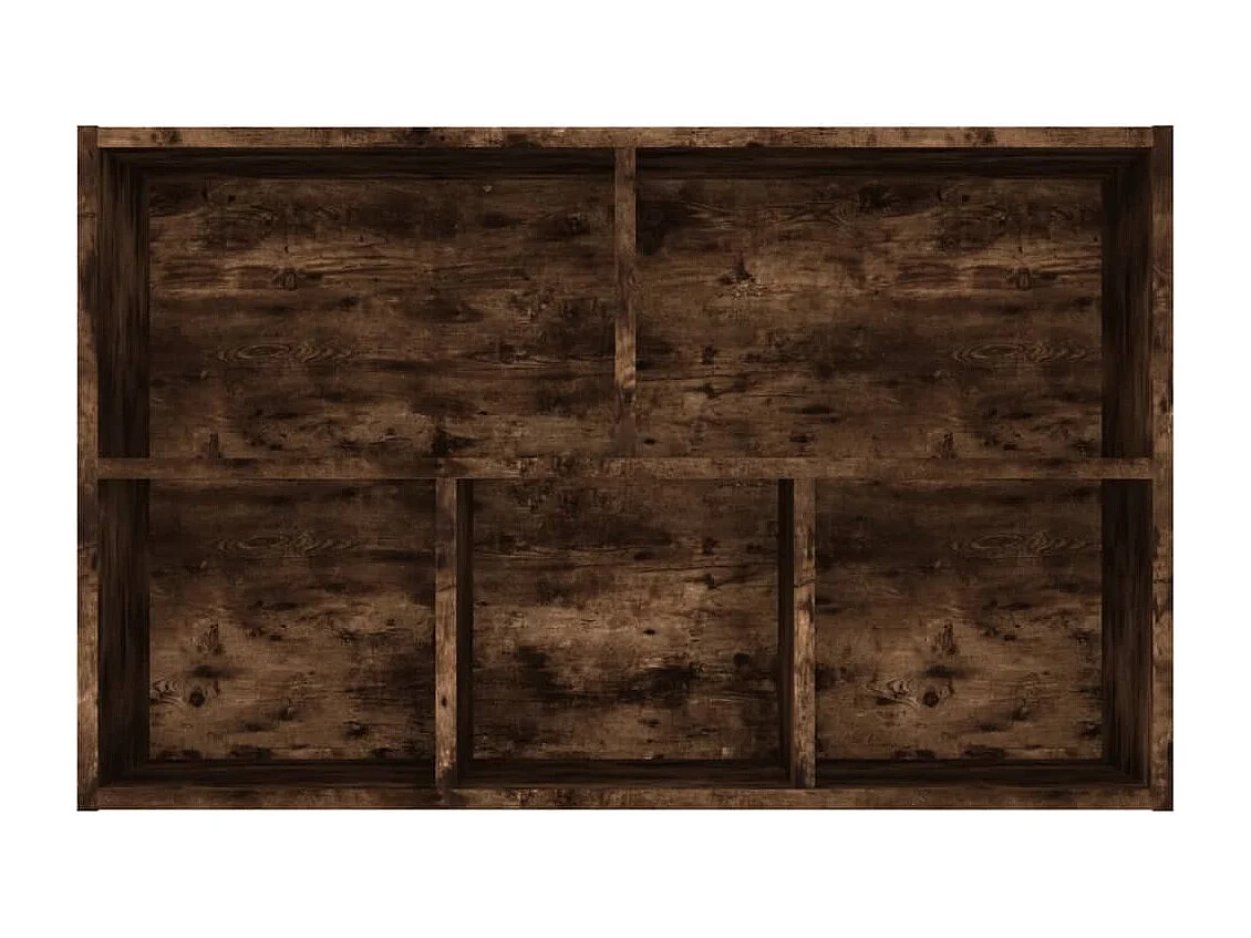 Bibliothèque-Buffet chêne fumé 50x25x80 bois d'ingénierie