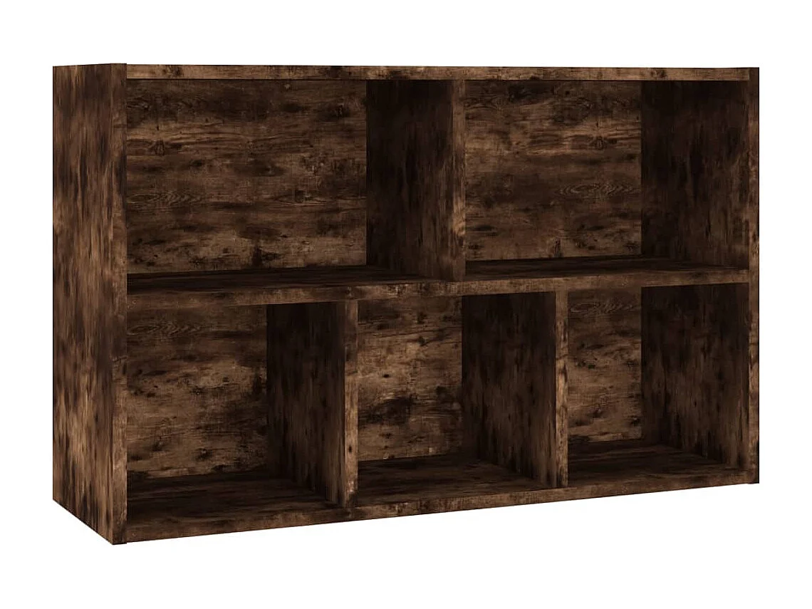 Bibliothèque-Buffet chêne fumé 50x25x80 bois d'ingénierie