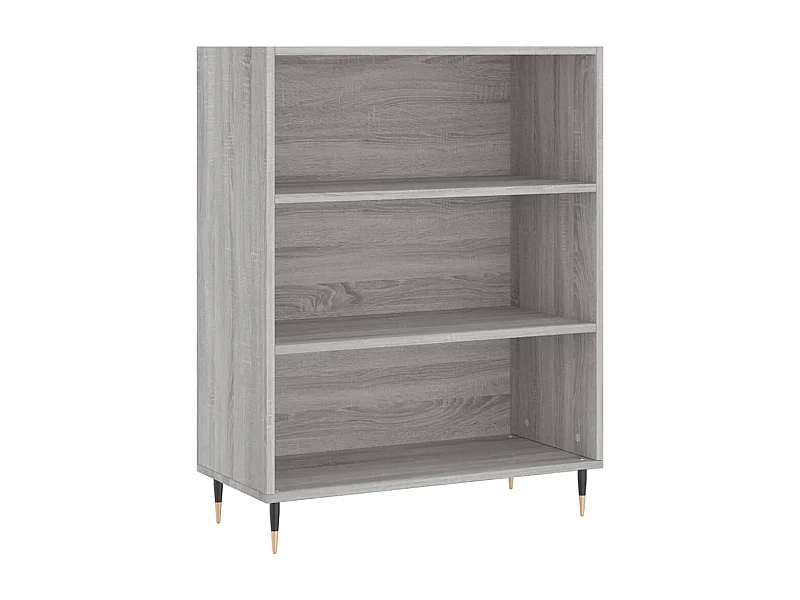 Bibliothèque sonoma gris 69,5x32,5x90 bois d'ingénierie