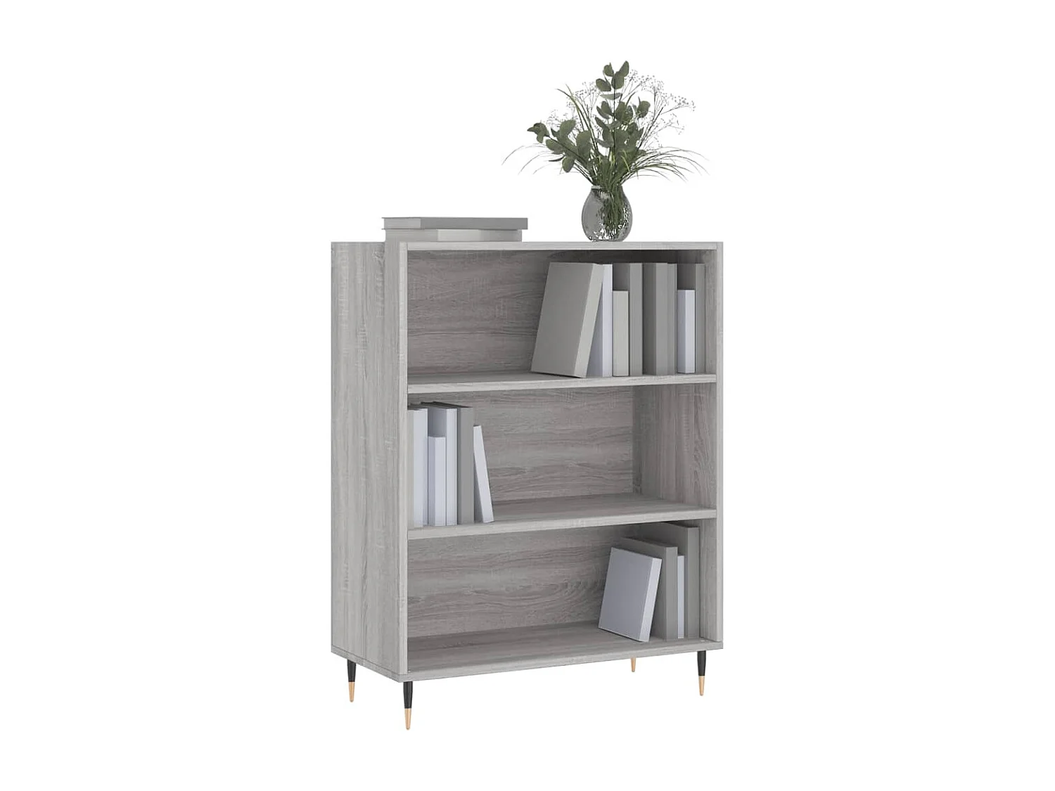 Bibliothèque sonoma gris 69,5x32,5x90 bois d'ingénierie