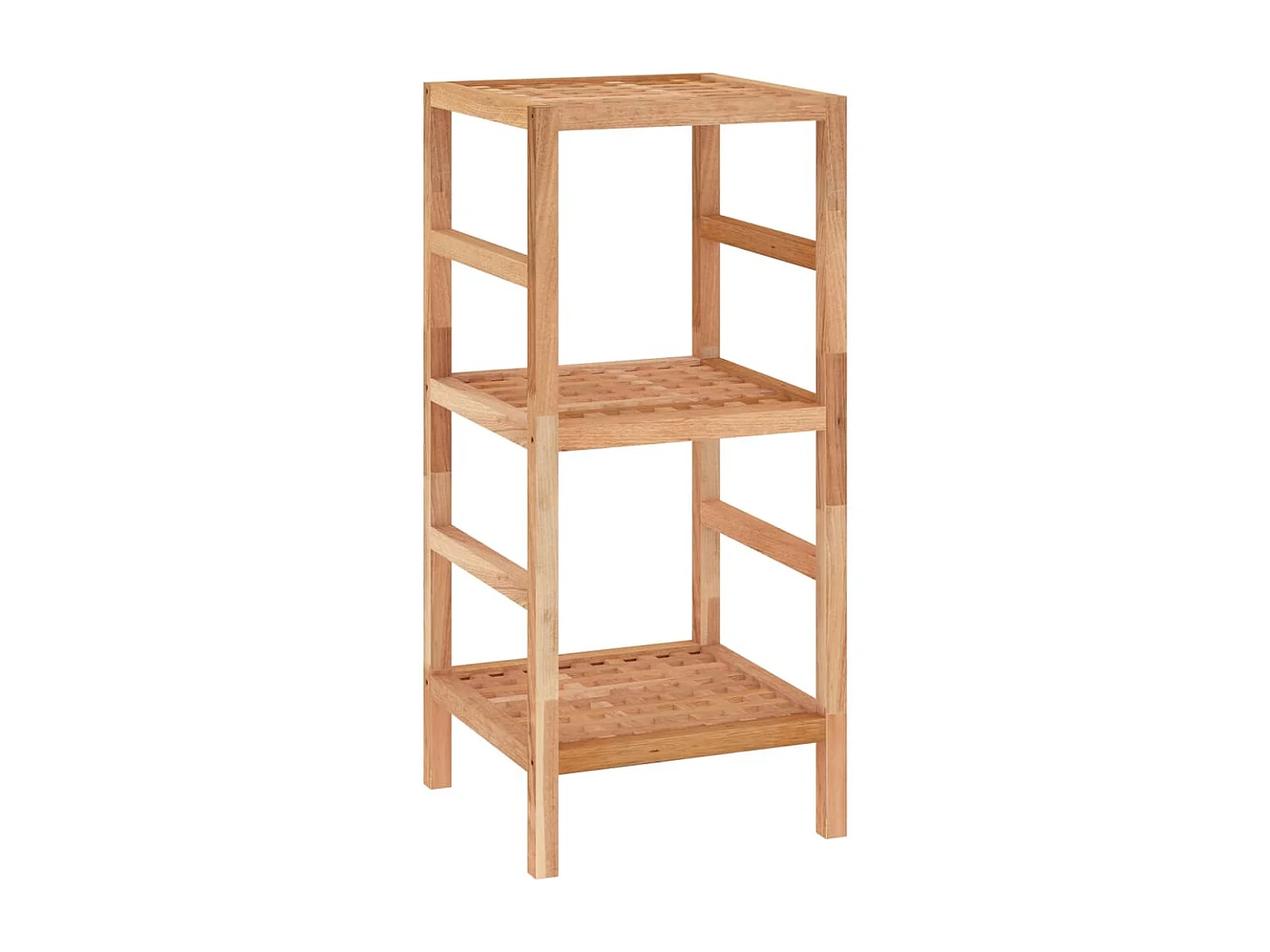 Étagère de salle de bain 35,5x35,5x79 Bois massif de noyer