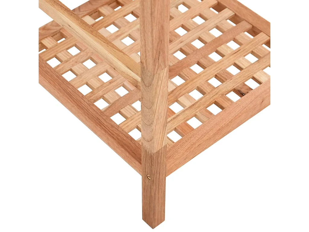 Étagère de salle de bain 35,5x35,5x79 Bois massif de noyer