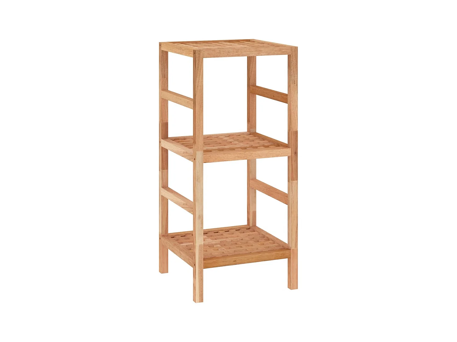 Étagère de salle de bain 35,5x35,5x79 Bois massif de noyer