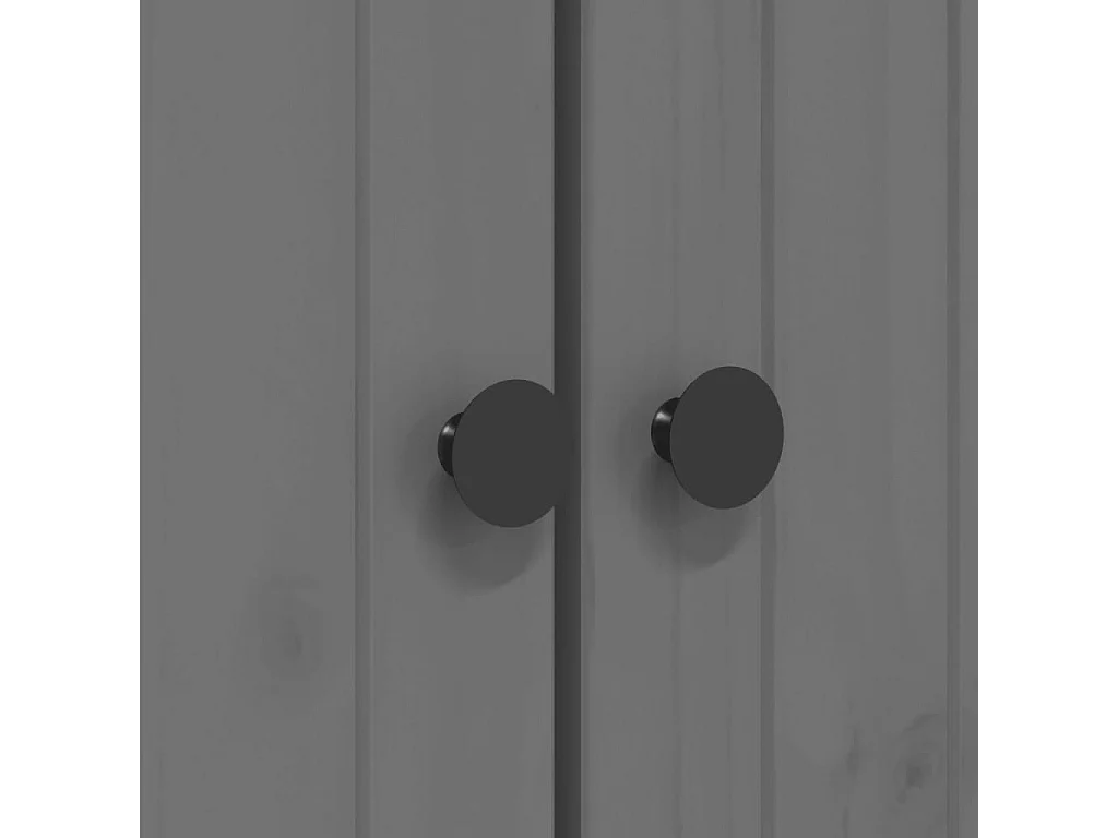 Bibliothèque BODO gris 80 x 40x172 bois de pin massif