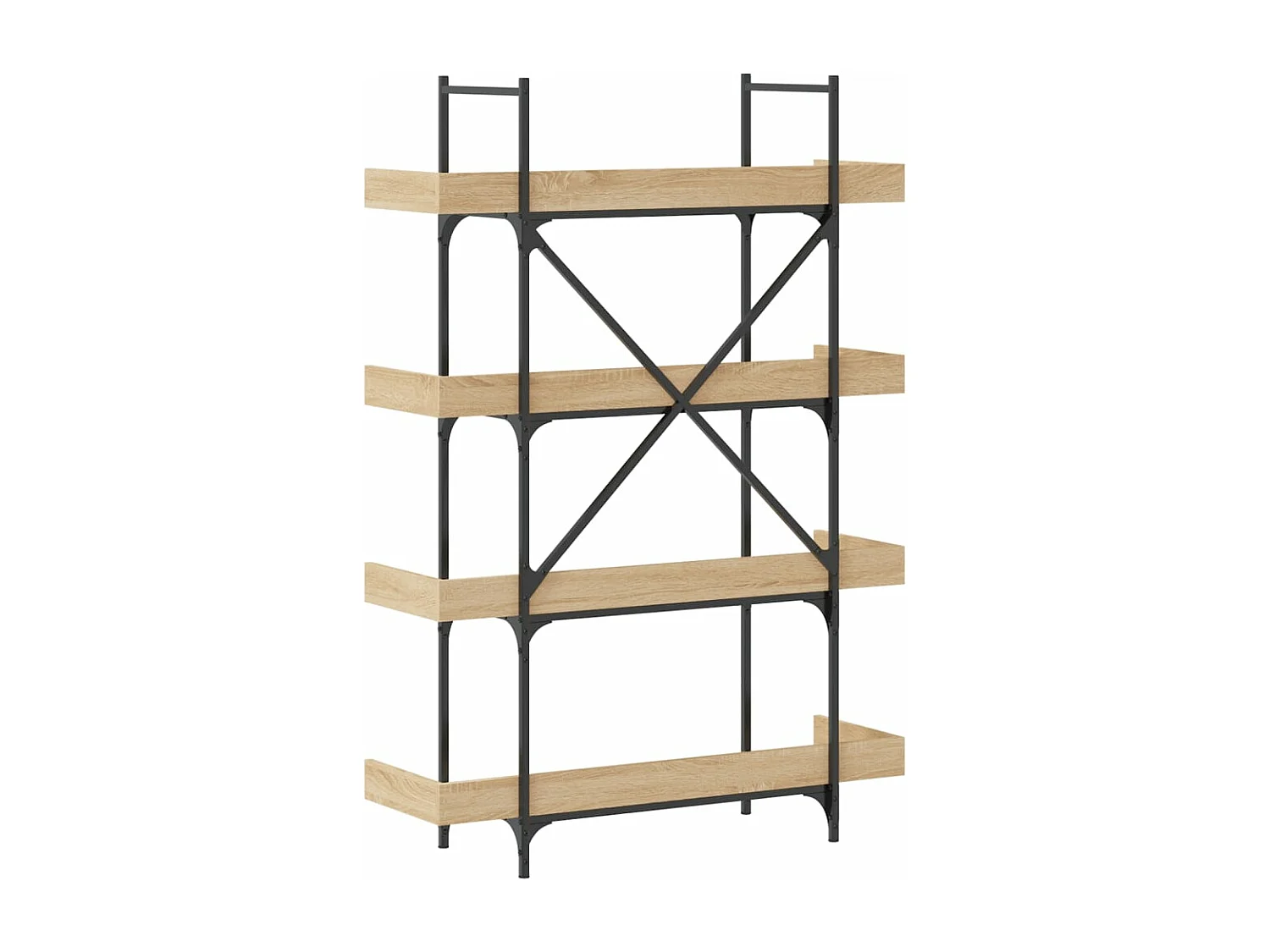 Bibliothèque à 4 niveaux chêne sonoma 100x33x145,5