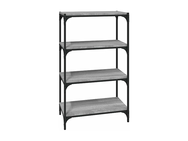 Bibliothèque Sonoma gris 60x33x100 Bois d'ingénierie acier