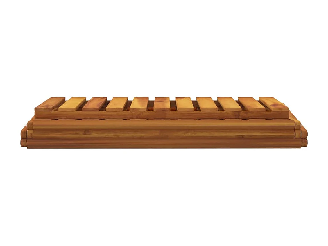 Étagère pliable à 3 niveaux Marron 70x31x63 Bois d'acacia