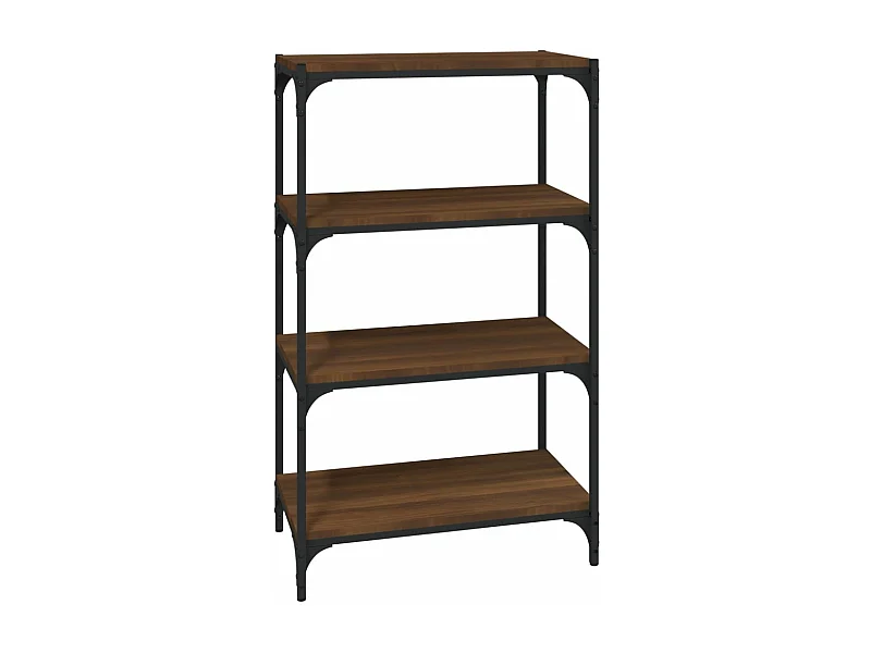 Bibliothèque Chêne brun 60x33x100 Bois d'ingénierie et acier