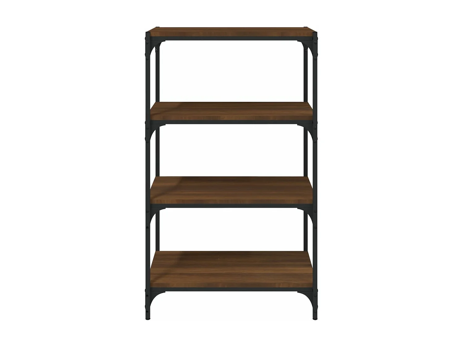 Bibliothèque Chêne brun 60x33x100 Bois d'ingénierie et acier