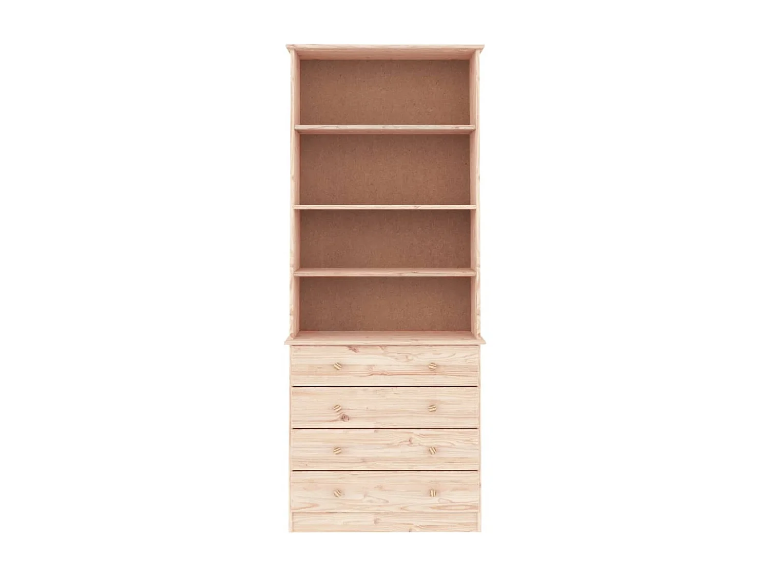 Bibliothèque avec tiroirs ALTA 77x35x186,5 bois massif de pin