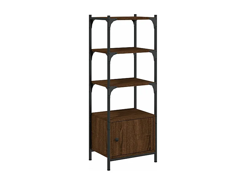 Bibliothèque à 3 niveaux chêne brun 41x30x109,5