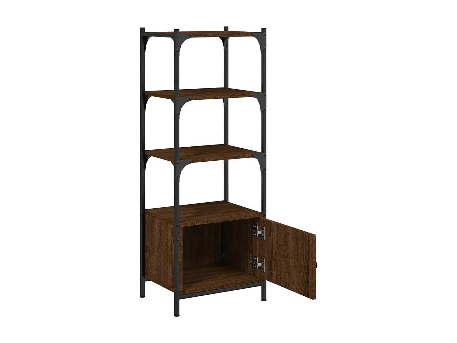 Bibliothèque à 3 niveaux chêne brun 41x30x109,5