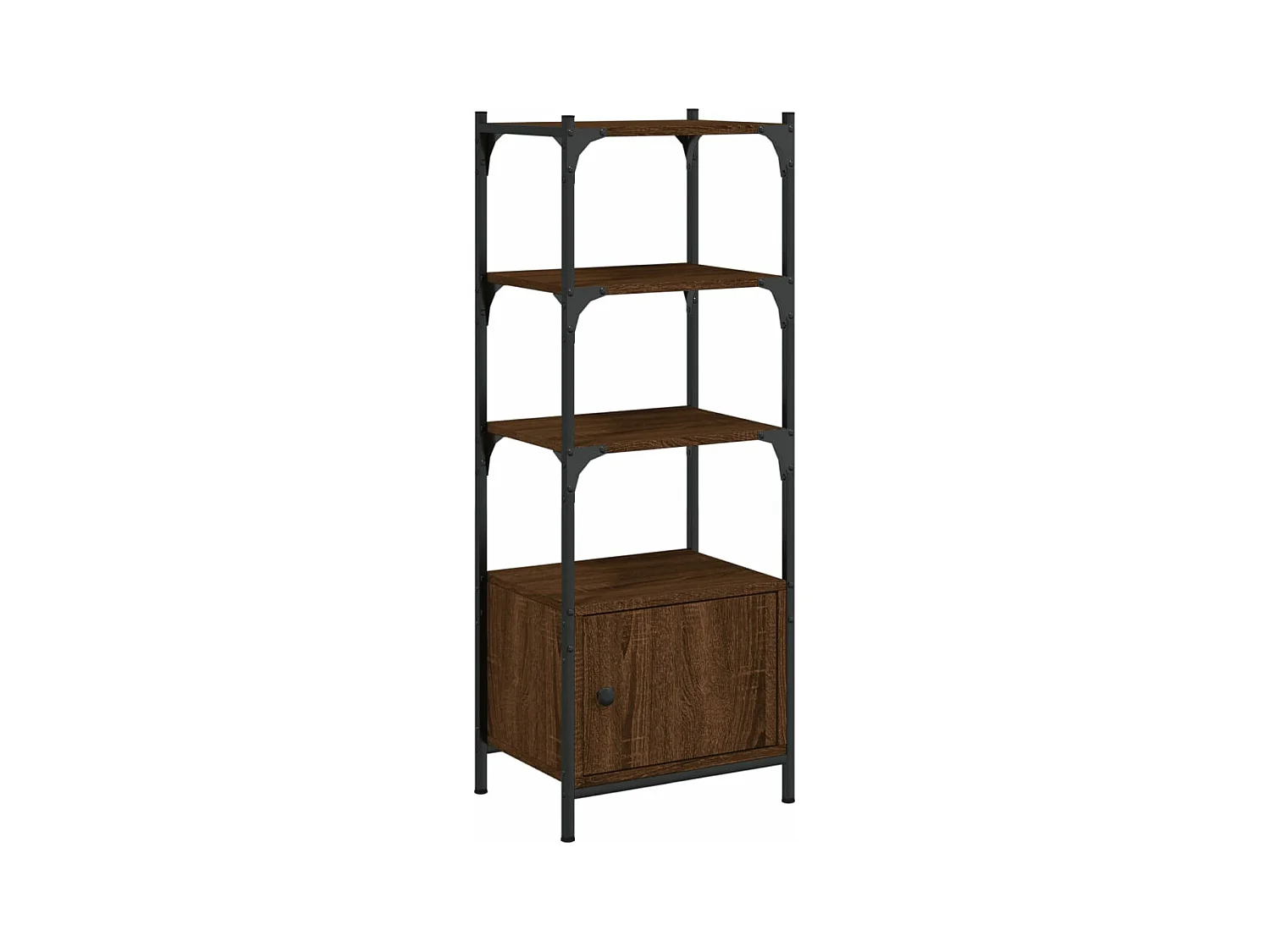 Bibliothèque à 3 niveaux chêne brun 41x30x109,5