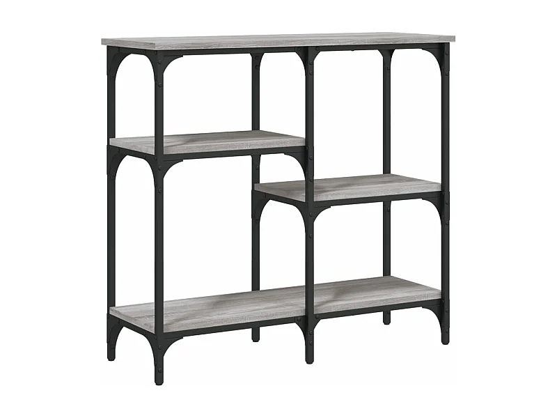 Table console sonoma gris 80x29x75 bois d'ingénierie