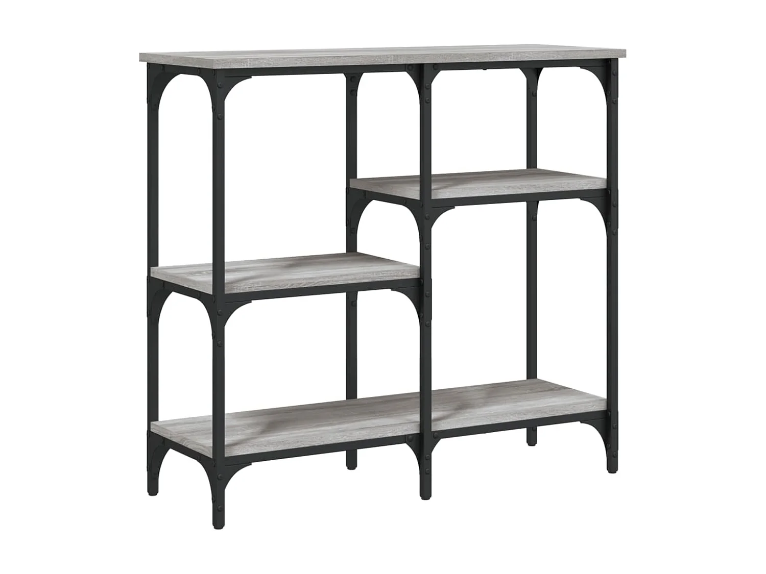 Table console sonoma gris 80x29x75 bois d'ingénierie