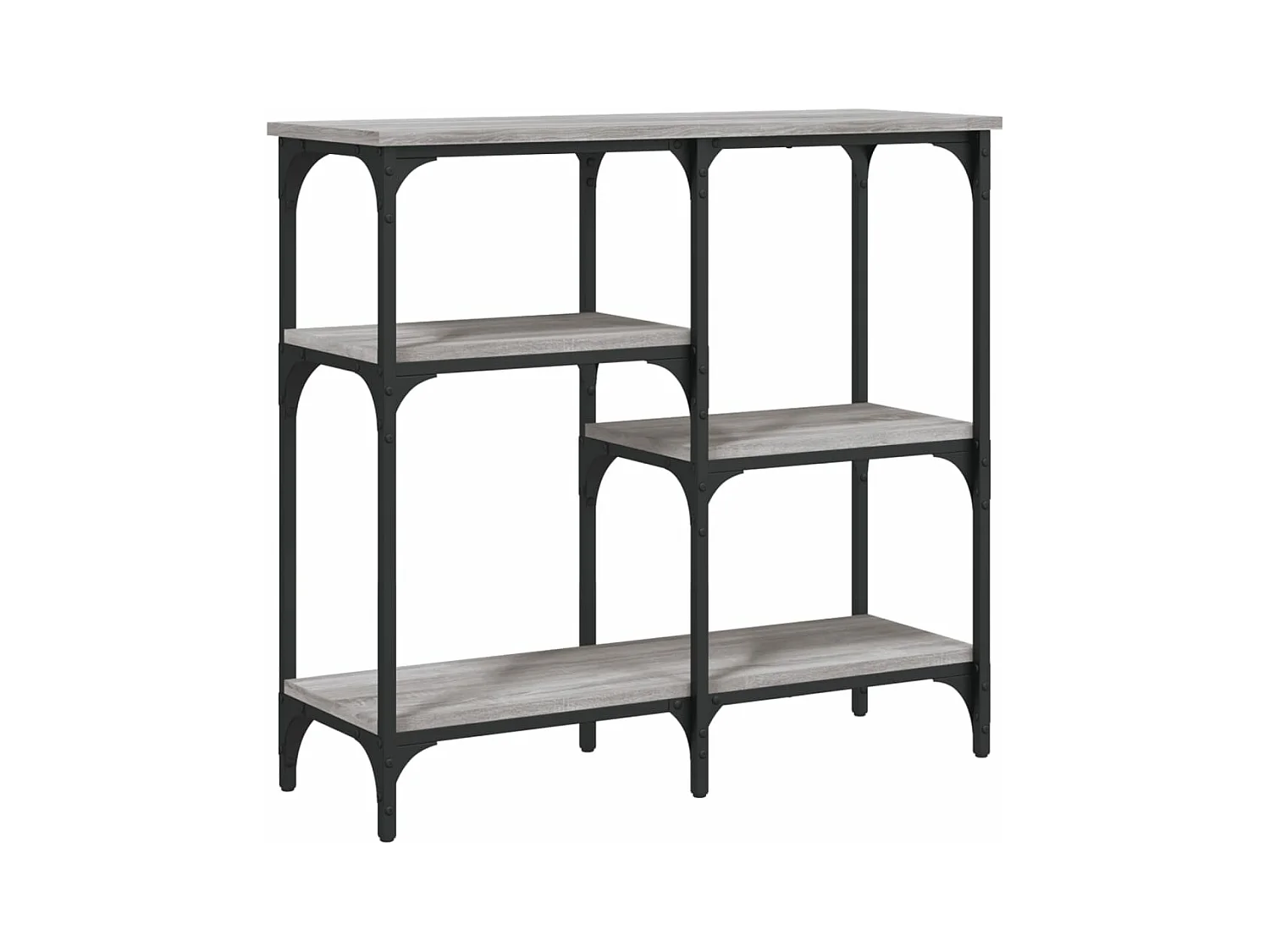 Table console sonoma gris 80x29x75 bois d'ingénierie