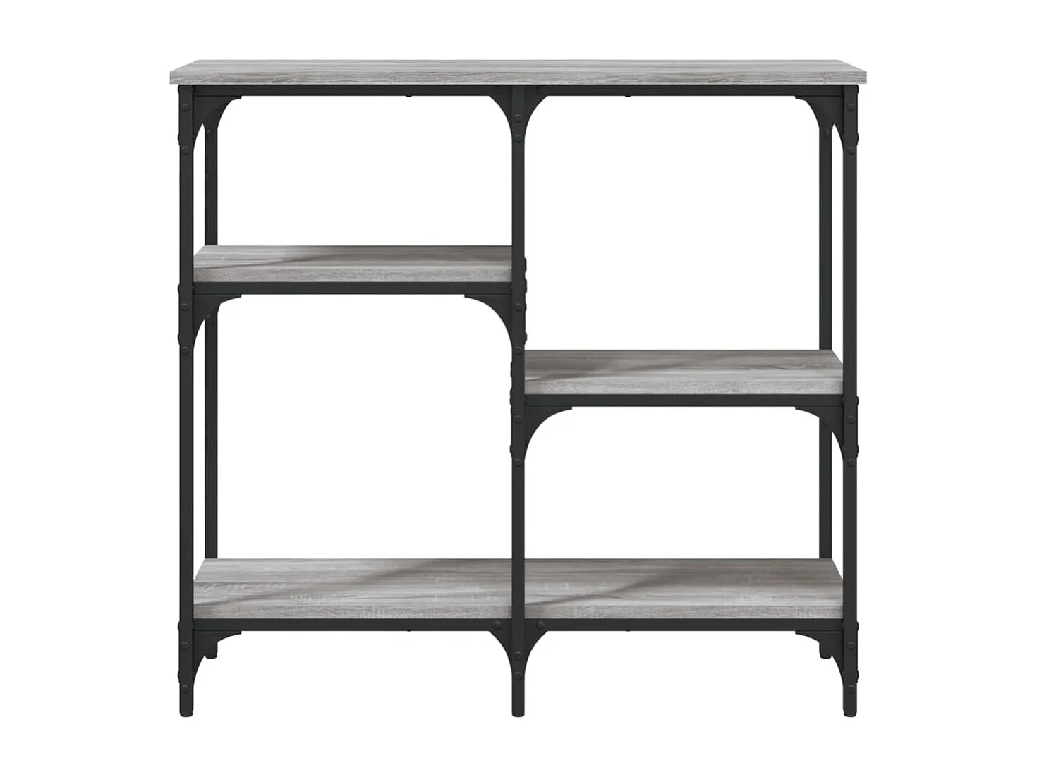 Table console sonoma gris 80x29x75 bois d'ingénierie