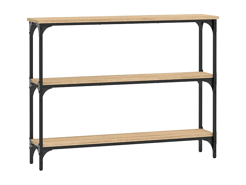 Table console chêne sonoma 100x22,5x75 bois d'ingénierie
