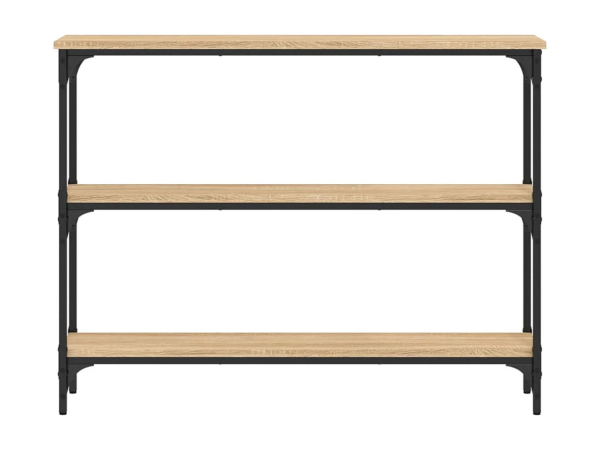 Table console chêne sonoma 100x22,5x75 bois d'ingénierie