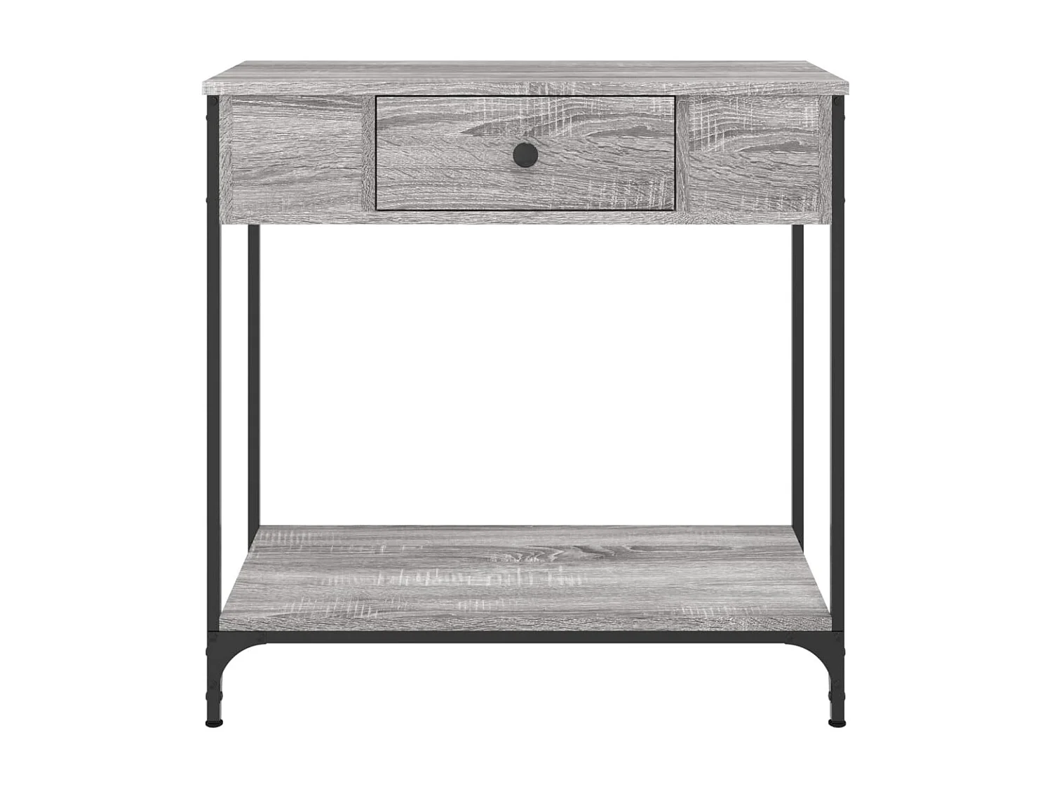 Table console sonoma gris 75x34,5x75 bois d'ingénierie