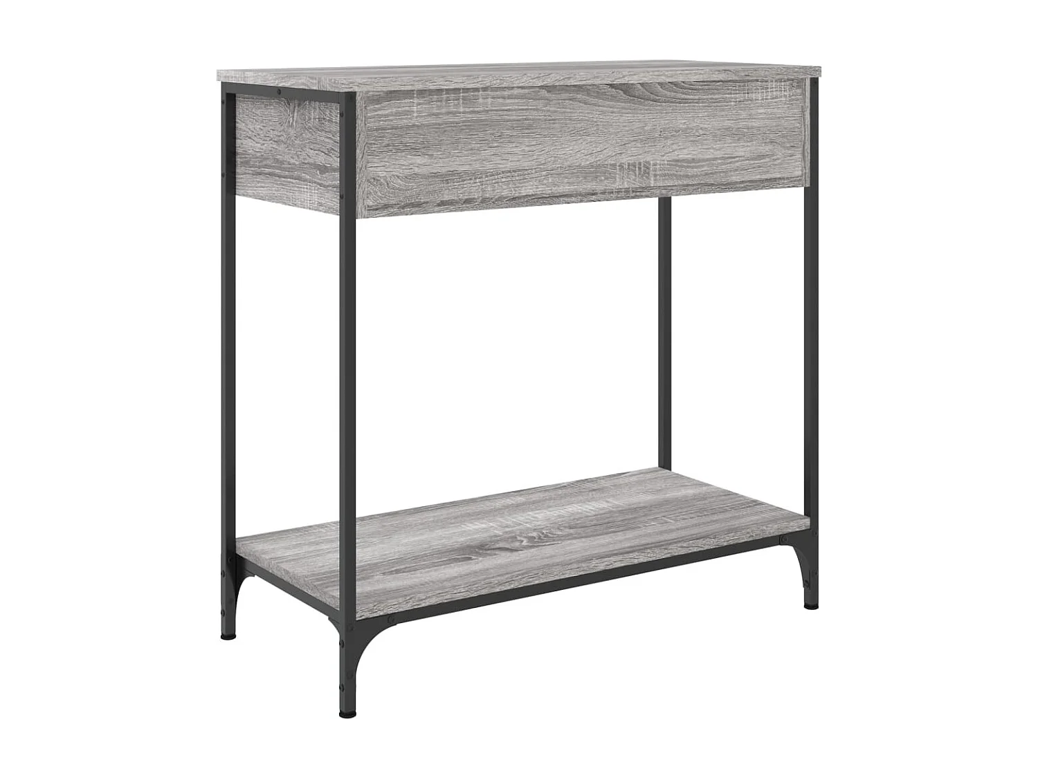 Table console sonoma gris 75x34,5x75 bois d'ingénierie